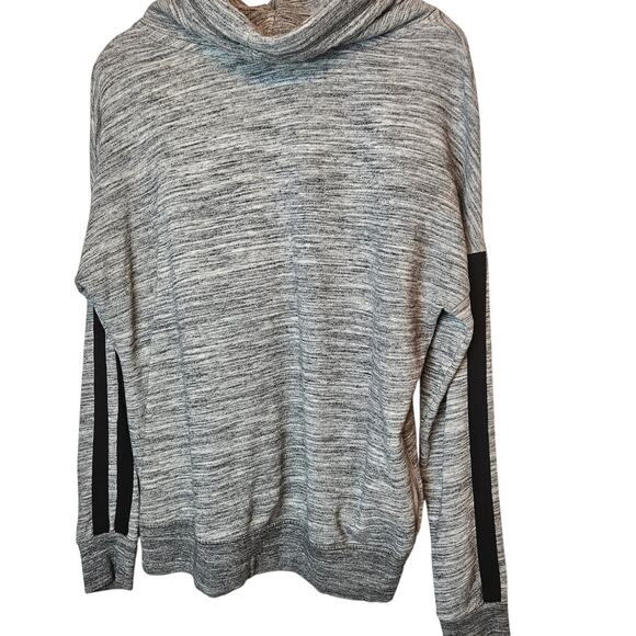 Victoria's Secret Womens Gray Cowl Funnel Neck PINK Spellout Sweatshirt Sz M - Picture 7 of 13